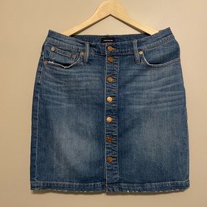 JCrew Jeans Denim Skirt with Buttons down the front